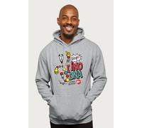 Jurassic Park Bingo Dino DNA Hooded Sweatshirt in Mid Grey | Size: 2XL Jurassic Park Mid Grey 2XL