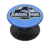 Jurassic Park Blue Retro Classic Icon PopSockets Adhesive PopGrip