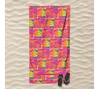 Jurassic Park Bright Dino Strip Beach Towel