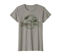 Jurassic Park Camo Fossil Logo T-Shirt, Women, Slate Grey, Small