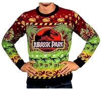 Jurassic Park Christmas Jumper (UK, Alpha, XXL, Regular, Regular)
