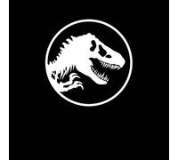 Jurassic Park Circle Logo Women's T-Shirt - Black - L
