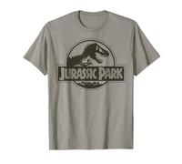 Jurassic Park Classic Logo Black T-Rex T-Shirt