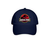 Jurassic Park Classic Logo in Red with T-Rex Baseball Cap