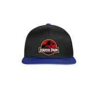 Jurassic Park Classic Logo in Red with T-Rex Snapback Cap