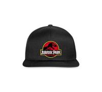 Jurassic Park Classic Logo in Red with T-Rex Snapback Cap