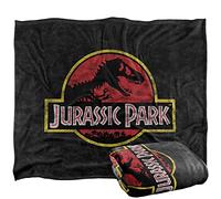 Jurassic Park Classic Logo Silky Touch Super Soft Throw Blanket 152 X 127 cm, White