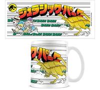 Jurassic Park Coffee Mug in Presentation Gift Box (Stampede Anime Design) 11oz Ceramic White Mug - Official Jurassic Park Merchandise