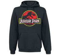 Jurassic Park Distressed Logo Hoodie black 4XL