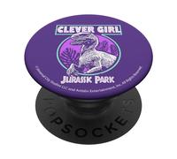 Jurassic Park Distressed Teal Raptor Clever Girl PopSockets Adhesive PopGrip