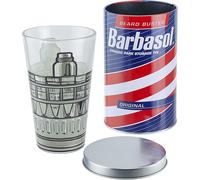 Jurassic Park Drinking Glass in a Collectible Barbasol Shaving Cream Tin