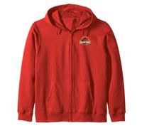 Jurassic Park Embroidered Classic Logo Zip Hoodie