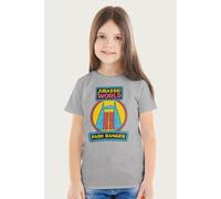 Jurassic Park Entrance Park Ranger T-Shirt in Mid Grey | Size: 7-8 Years Jurassic Park Mid Grey 7-8 Years