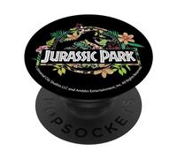 Jurassic Park Floral Tropical Fossil Logo PopSockets Adhesive PopGrip