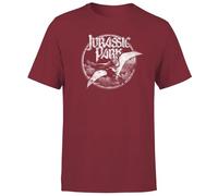 Jurassic Park Flying Threat Men's T-Shirt - Burgundy M
