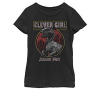 Jurassic Park Girl's Clever T-Shirt, Black, M