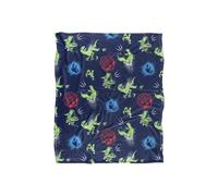 Jurassic Park Graffiti Silky Touch Super Soft Throw Blanket 152x127cm Universal White One Size