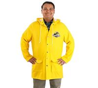 Jurassic Park-Inspired Plus Size Yellow Raincoat Costume | Adventure-Ready Design for Dino Fans, Yellow, 4X