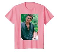 Jurassic Park Jeff Goldblum Smile Style Poster T-Shirt, Youth, Pink, Small