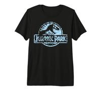 Jurassic Park Light Blue Tie Dye Logo Premium T-Shirt