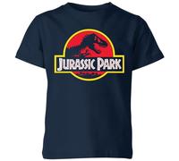 Jurassic Park Logo Kids T-Shirt | Official Licensed Dinosaur Tee | Navy