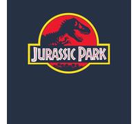 Jurassic Park Logo Men's T-Shirt - Navy - L
