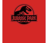Jurassic Park Logo Men's T-Shirt - Red - S