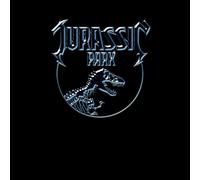 Jurassic Park Logo Metal Men's T-Shirt - Black - XL