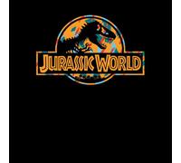 Jurassic Park Logo Tropical Women's T-Shirt - Black - 3XL