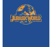 Jurassic Park Logo Tropical Women's T-Shirt - Blue - S