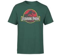 Jurassic Park Logo Vintage Men's T-Shirt - Green M
