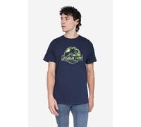 Jurassic Park Men's Camo T-Shirt Navy | Size: XL Jurassic Park Navy XL