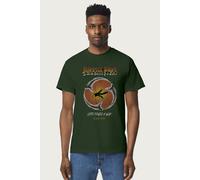 Jurassic Park Men's Life Finds A Way Mosquito In Amber T-Shirt in Bottle Green | Size: Small Jurassic Park Bottle Green S