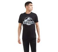 Jurassic Park Men's Mono Chinese Logo T Shirt, Black, M UK