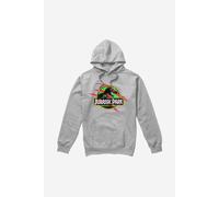 Jurassic Park Men's Truck Pullover Hoodie Grey | Size: Small Jurassic Park Grey S