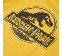 Jurassic Park Metallic Print Logo Kids' T-Shirt - Yellow - 5-6 Years