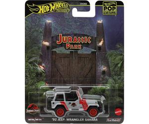 Jurassic Park Model Car 1992 Jeep Wrangler 7Cm Hot Wheels Pop Culture JBL59
