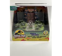 Jurassic Park - NANO Scale Entrance Diorama + 2 Cars - Jada Metal Diecast