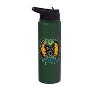 Jurassic Park Neon Toxic Venom Dilophosaurus Stainless Steel Insulated Water Bottle