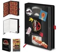 Jurassic Park Notebook & Sticker Set (VHS Design) Jurassic World A5 Premium Journal Notebook, Note Book, Writing Book & Notebooks A5 - Official Jurassic Park Merchandise