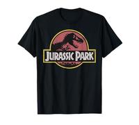 Jurassic Park Original Fossil Silhouette Faded Logo T-Shirt