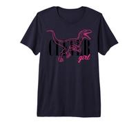 Jurassic Park Pink Line Raptor Clever Girl Premium T-Shirt