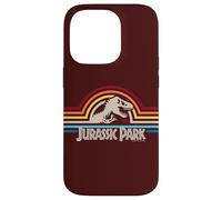 Jurassic Park Pop Stripe Rex Silhouette Classic Logo Case for iPhone 14 Pro