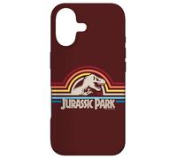 Jurassic Park Pop Stripe Rex Silhouette Classic Logo Case for iPhone 17