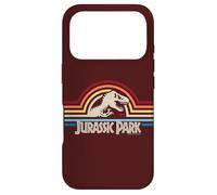 Jurassic Park Pop Stripe Rex Silhouette Classic Logo Case for iPhone 17 Pro