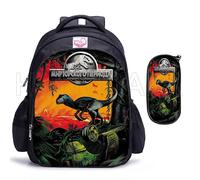 Jurassic Park Primary Schoolbag Boys Girls Cartoon Children Backpack Dinosaur World Schoolbag Reflective Breathable Mochilas Sky Blue