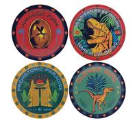 Jurassic Park Printed Non-Slip Drinks Coasters Jurassic Park Multicolor