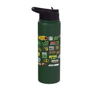Jurassic Park Racing Icons All Over Print Stainless Steel Insulated Water Bottle