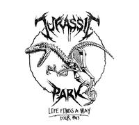 Jurassic Park Raptor Drawn Men's T-Shirt - White - S