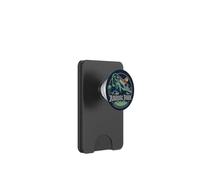Jurassic Park Retro Circle Color Stripes PopSockets PopWallet for MagSafe